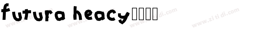 futura heacy字体转换